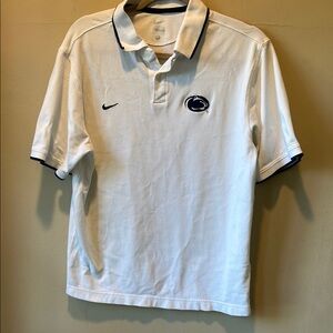 Nike White Polo Shirt with Athletic Style